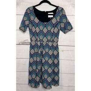 HD in Paris Dress Size XS Knit Geometric Heavy Weight